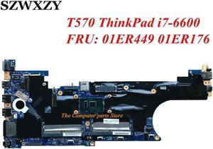 For T570 Laptop Motherboard With i7-6600U CPU FRU 01ER449 01ER176 16820-1 448.0AB07.0011