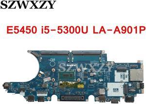 For Latitude E5450 Laptop Motherboard ZAM70 LA-A901P CN-0C7K68 0C7K68 C7K68 With SR23X i5-5300U CPU DDR3L