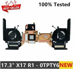For Laptop 17.3" X17 R1 CPU GPU Cooling Fan With Heatsink TPTY6 0TPTY6 CN-0TPTY6 AT305008ZCL