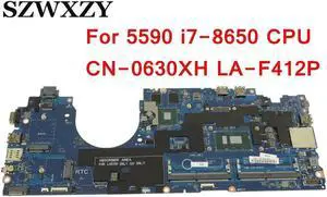 For Latitude 5590 Laptop Motherboard i7-8650U CPU GeForce MX130 GPU 630XH 0630XH DDM80 LA-F412P