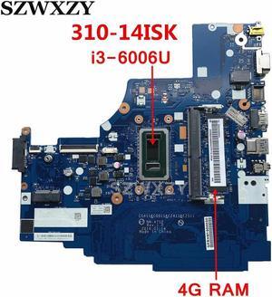 For 310-14ISK Laptop Motherboard i3-6006 4GB DDR4 NM-A752 5B20N06904