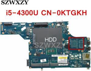 For Latitude E5540 Laptop Motherboard DDR3L VAW50 LA-A101P CN-0KTGKH 0KTGKH KTGKH With i5-4300U CPU