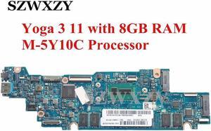 AIZY0 LA-B921P For Yoga 3 11 Yoga 3-1170 Laptop Motherboard with SR23C M-5Y10C 8GB RAM 5B20H33238 DDR3L