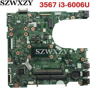 For Inspiron 3567 Laptop Motherboard CN-0NP4RY 0NP4RY NP4RY DDR4 With SR2UW i3-6006U 15341-1 91N85