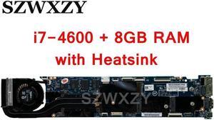 00HN769 For X1 Carbon 2nd Gen Laptop Motherboard 48.4LY26.021 i7-4600U CPU 8GB RAM  with Heatsink