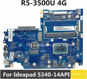 For S340-14API Laptop Motherboard FRU 5B20S42265 LA-H131P With R5-3500 CPU 4GB RAM