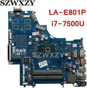 CKL50 LA-E801P For 15-BS Laptop Motherboard 924752-601 924752-001 SR341 I7-7500U CPU DDR4