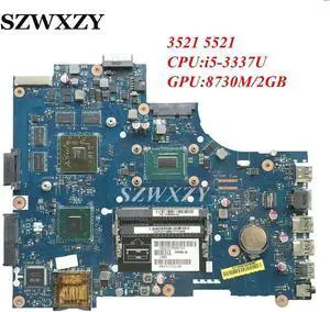 For 3521 5521 Laptop Motherboard VAW01 LA-9101P REV:1.0 i5-3337U CPU HD8730M/2GB CN-0P14T7 0P14T7 P14T7