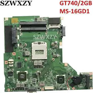 For CX61 Laptop Motherboard MS-16GD1 VER:1.1 Socket PGA947 GT740/2GB GPU
