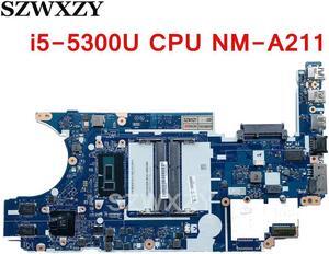 For E450 E450C Laptop Motherboard NM-A211 FRU 01AV662 00UP299 01AV661 With I5-5300U CPU