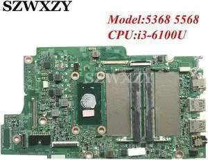 JV40X For 5368 5568 Laptop Motherboard CN-0JV40X 0JV40X With SR2EU i3-6100U Processor