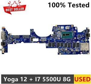For Yoga 12 Laptop Motherboard ZIPS3 LA-A342P FRU 01AY506 00HT707 With SR23W I7-5500U CPU 8GB RAM