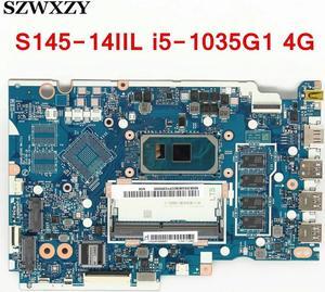 For S145-14IIL V14-IIL Laptop Motherboard GS44D/GS54D NM-C711 5B20S43838 I5-1035G1 CPU 4G RAM