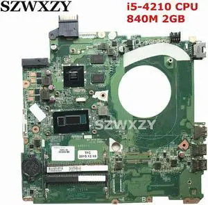 For Envy 15-P 15-K Series Laptop Motherboard 763588-001 766473-501 DAY11AMB6E0 SR1EF I5-4210U CPU 840M 2GB