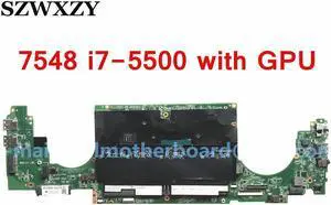 For Inspiron 7548 Laptop Motherboard With SR23W I7-5500U CN-0N9YM9 N9YM9 DA0AM6MB8F1 DDR3L With R7 M265 GPU