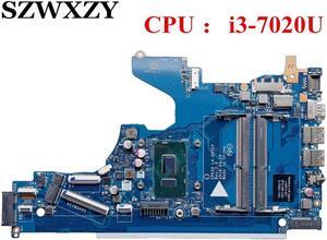 For 15-DA Laptop Motherboard L49974-601 L49974-001 EPK50 LA-G07EP DDR4 SR3LD I3-7020U CPU
