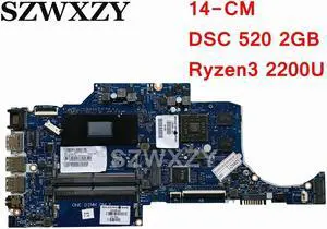 For 14-CM Laptop Motherboard 6050A2983601-MB-A01 L23396-601 L23396-001 with DSC 520 2GB GPU Ryzen3 2200U CPU