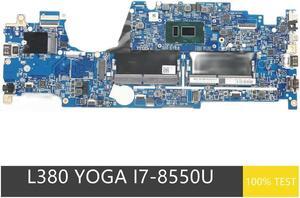 For L380 Yoga Laptop Motherboard i7-8550U CPU 17821-2M 01LW955 02HM004 5B21B35366