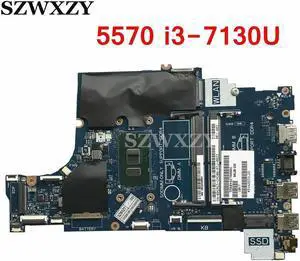 For Inspiron 15 5570 Laptop Motherboard CAL60 LA-F114P i3-7130U CPU 065W50 65W50