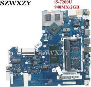 5B20N98493 For 520-15IKB Laptop Motherboard NM-B242 With i5-7200U CPU 4GB RAM 940MX 2GB GPU