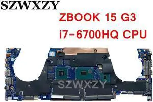 For ZBOOK 15 G3 Laptop Motherboard 842416-601 840931-601 840931-001 LA-C401P DDR4 With i7-6700HQ CPU