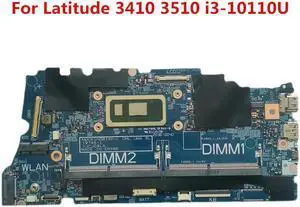 For Latitude 3410 3510 Laptop Motherboard i3-10110U CPU 19746-1 0174X 00174X