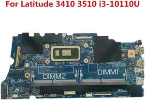 For Latitude 3410 3510 Laptop Motherboard i3-10110U CPU 19746-1 0174X 00174X