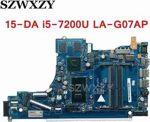 For 15-DA Laptop Motherboard L36493-601 L36493-001 EPK50 LA-G07AP DDR4 With SR342 i5-7200U MX110 2GB