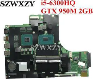 SR2FP i5-6300HQ CPU For 700-15ISK Laptop Motherboard 5B20K91445 GTX 950M 2GB GPU