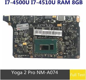 For Yoga 2 Pro Laptop Motherboard VIUU3 NM-A074 5B20G38213 90004988  I7-4500U I7-4510U RAM 8GB Full Tested