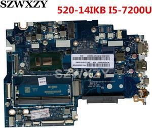 For Yoga 520-14IKB Laptop Motherboard LA-E541P 5B20N67638 with i5-7200U CPU