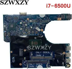 For Latitude 3470 3570 Laptop Motherboard With SR2EZ i7-6500U CPU GT920M 2GB GPU DDR3L 00KCD9 0KCD9