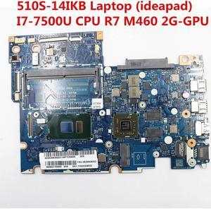 For 510S-14IKB Laptop Motherboard 5B20M39323 LA-E221P With i7-7500U CPU R7 M460 2G GPU