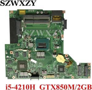 For GE60 GP60 Laptop Motherboard MS-16GH1 VER:1.0 With SR1Q0 i5-4210H CPU GTX850M/2GB DDR3L