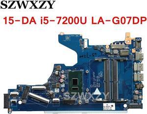 For 15-DA Laptop Motherboard L36494-001 L36494-601 LA-G07DP With i5-7200U CPU