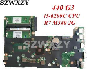 For Probook 440 G3 Laptop Motherboard 830945-001  830945-601 SR2EY i5-6200U CPU R7 M340 GPU DDR3L DA0X61MB6G0