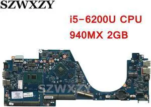 For 14-AL Laptop Motherboard 855834-601 855834-001 DAG31AMB6D0 With SR2EY i5-6200U CPU 940MX 2GB GPU