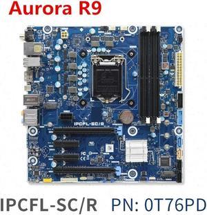 For Aurora R9 IPCFL-SC/R Desktop Motherboard LGA 1151 Z370 DDR4 PN: CN-0T76PD 0T76PD T76PD
