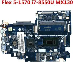 For Flex 5-1570 Laptop Motherboard 5B20Q75141 i7-8550U CPU MX130 2G GPU LA-E541P