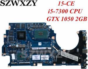 For OMEN 15-CE 15-CE001TX TPN-Q194 Laptop Motherboard 929484-601 929484-001 GTX 1050 2GB i5-7300 CPU DAG3AAMBAG0