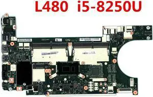01LW375 For L480 Laptop Motherboard NM-B461 Motherboard SR3LA I5-8250U CPU