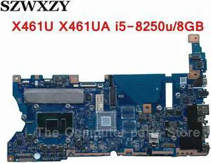 For X461U X461UA Laptop Motherboard With SR3LA i5-8250U CPU And 8GB RAM