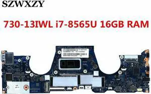 For Yoga 730-13IWL Laptop Motherboard FRU 5B20T02800 ELZP3 LA-G581P i7-8565U CPU 16GB RAM