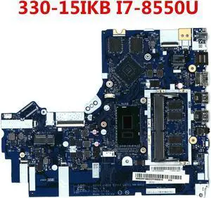 For 330-15IKB 330-17IKB Laptop Motherboard NM-B452 5B20R19882 i7-8550U CPU X150 4G GPU 4G RAM