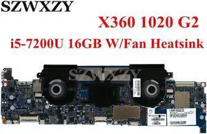 For EliteBook X360 1020 G2 Laptop Motherboard With i5-7200U CPU 16GB RAM L14940-601 6050A2895901-MB-A01