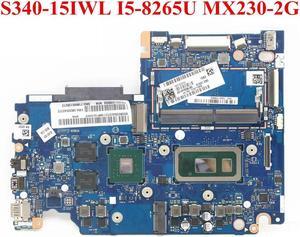 For S340-15IWL Laptop Motherboard With I5-8265U CPU 4G  RAM MX230 2G GPU FRU 5B20S42371 5B20S42372