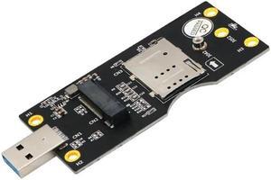 NGFF M.2 Key B To USB 3.0 Adapter Expansion Card with Card Slot for WWAN/LTE 3G/4G/5G Module Support 3042/3052 M.2 SSD