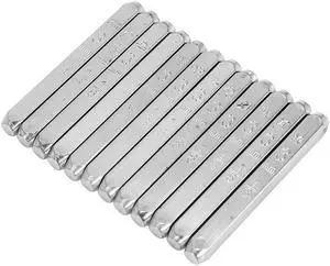 12PCS Constellation Design Metal Stamp Set, 3MM Horoscope Metal Punch Stamp Tool Kit DIY Crafts Art Supplies Stamping