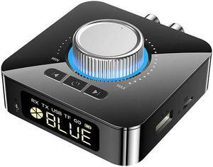 LED Smart Digital Display Bluetooth Adapter Bluetooth 5.0 Audio Receiver Transmitter 2 In1 AUX Audio Adapter Converter