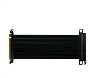 PCI-E 3.0 16X 180 Degree, PCI-E Graphics Card Extension Cable Network Card Adapter, Full Speed and Stability 15 cm